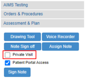 EMR Notes Settings