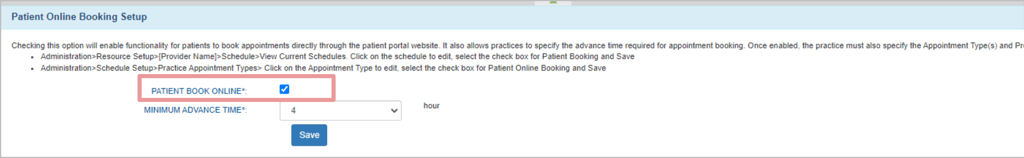 Scheduler Setup Online Booking