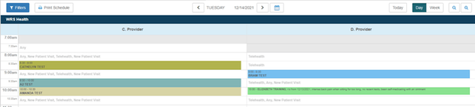 Scheduler Display