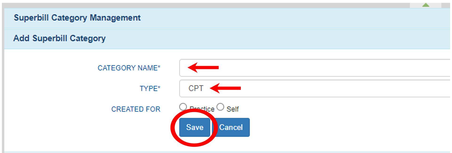 Add superbill category