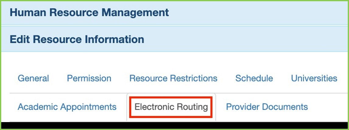 Electronic Routing