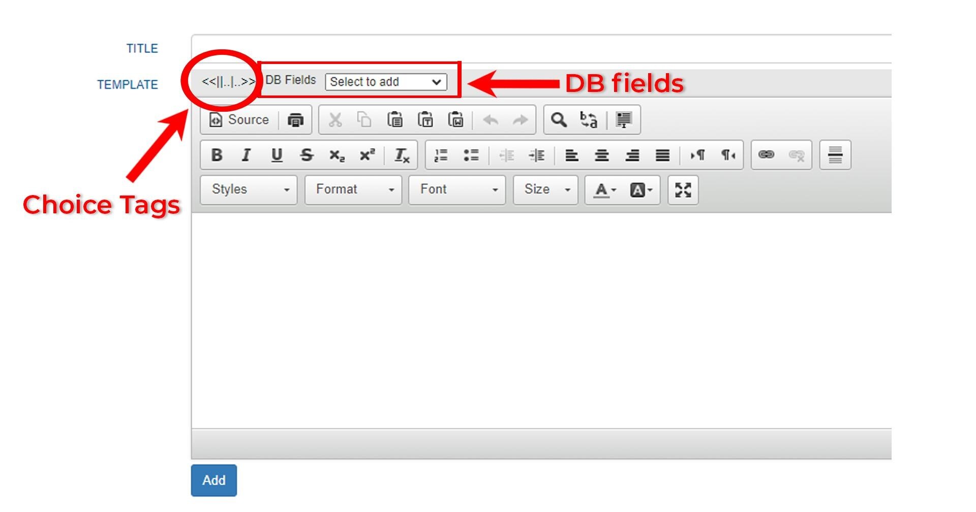 New HPI template content