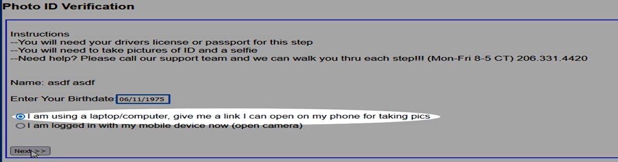 Photo ID Verification Terms