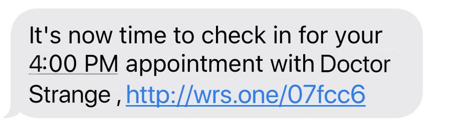 Telehealth Appointment SMS Reminder