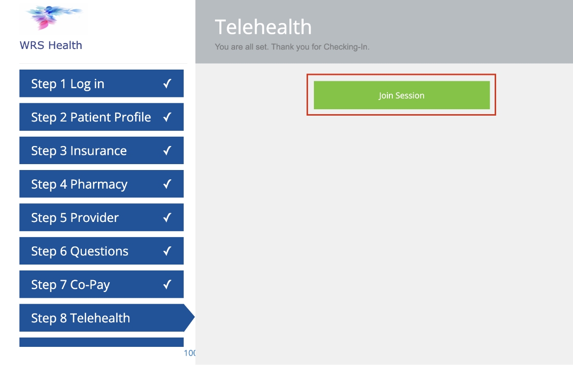 Telehealth Join Session