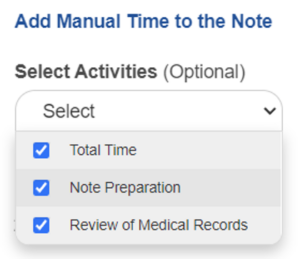 Time-Based Add Manual Time