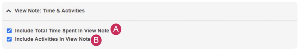 Time-Based View Note Activity
