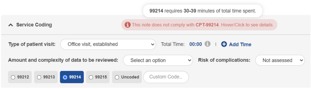 Time-Based Warning Text